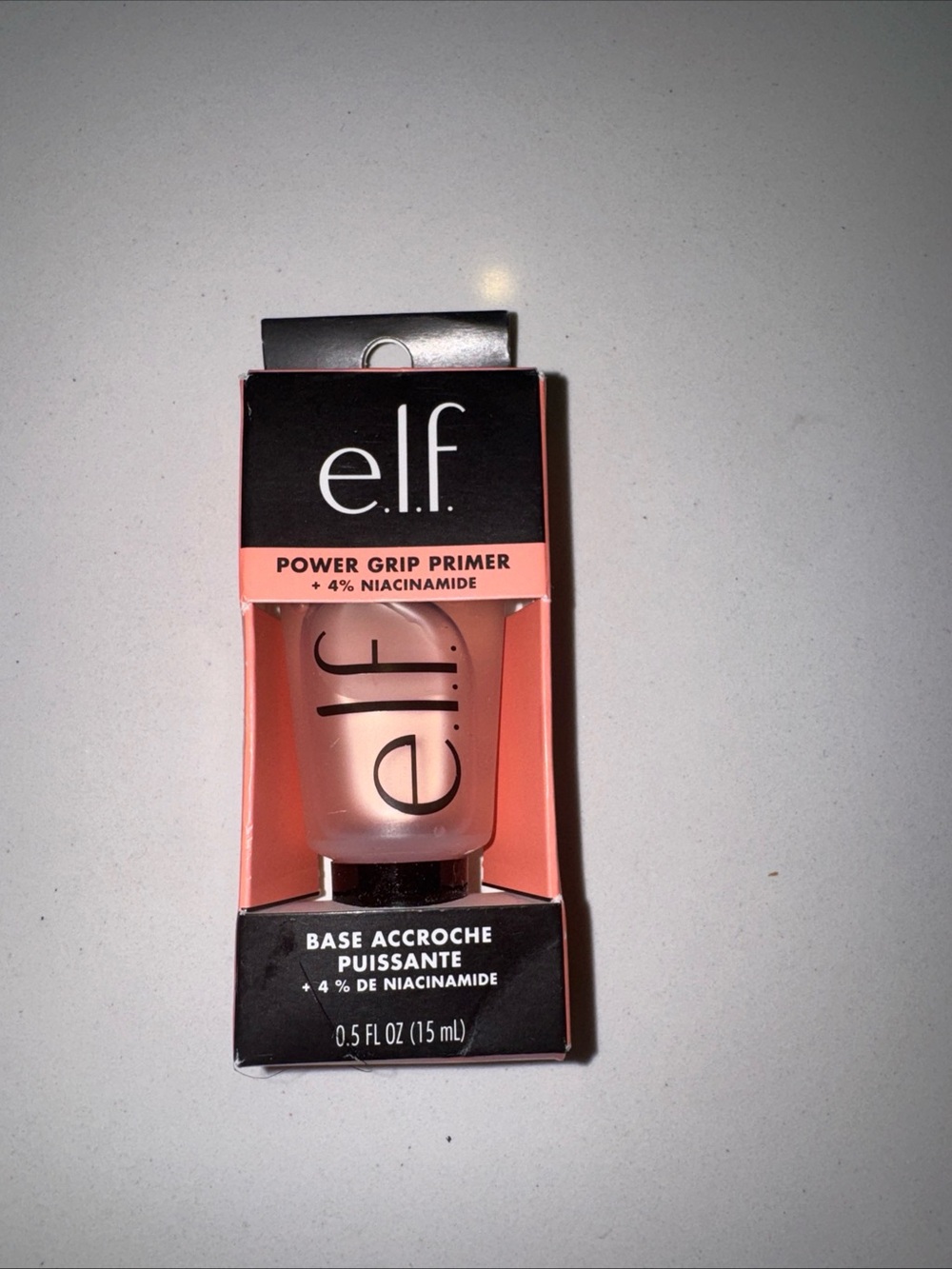 e.l.f. Power Grip Primer Peach/Pink Packaging